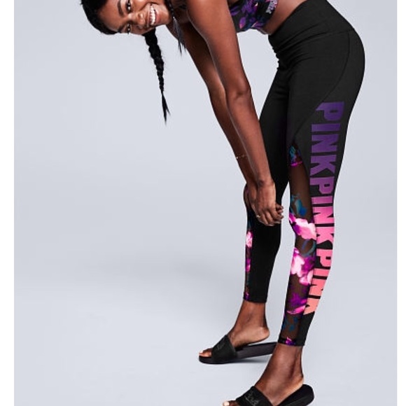 PINK Victoria's Secret Pants - VS PINK ultimate high waist leggings with mesh